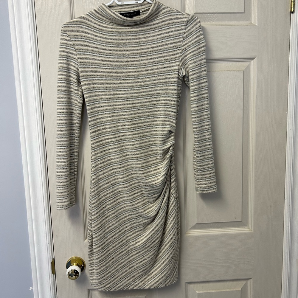 Dynamite Mock Neck Dress